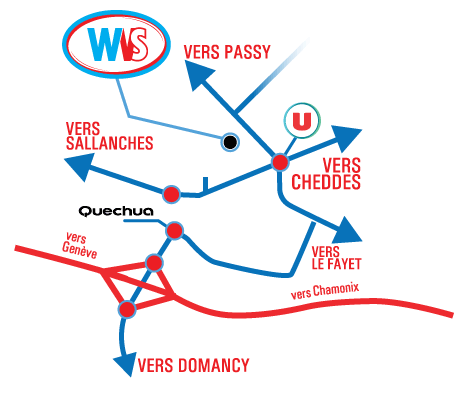 plan d'accès web video service à Passy